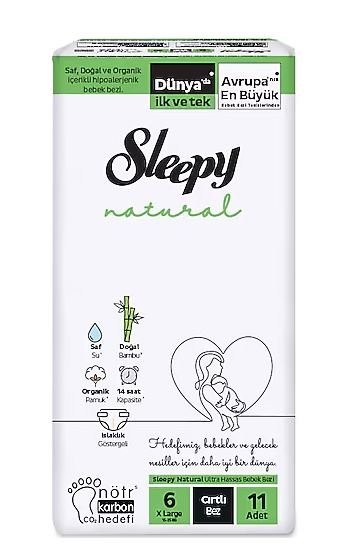 SLEEPY SINGLE NATURAL -COMPT JUMBO XLARGE NO:6 (11PCS)*6