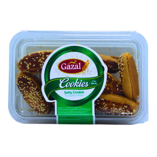 GAZAL 300 GR TUZLU KURABİYE SUSAMLI ÇUBUK*20