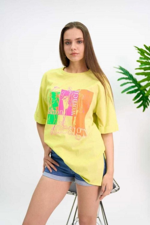 RIPPED PRINTED T-SHIRT *1