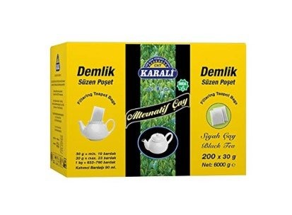 KARALİÇAY ALTERNATİF SİYAH DEMLİK POŞ 30GR*200AD*1