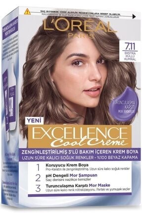 LOREAL EXCELLENCE (7.11) BLOND CENDRE SUPPLÉMENTAIRE * 1