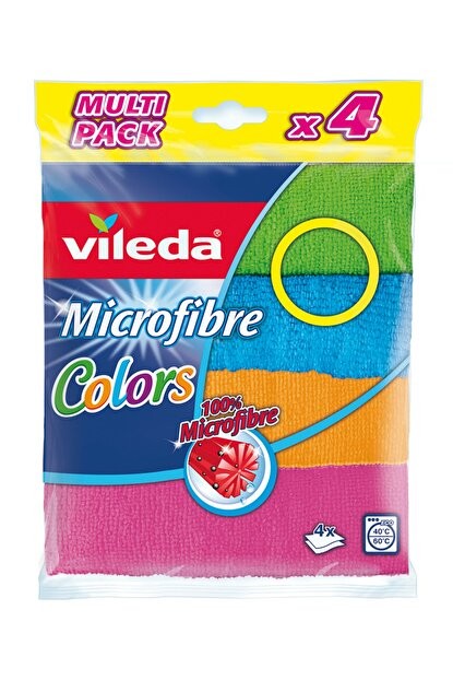 VİLEDA MİKROFİBER COLORS 4 LÜ BEZ*10