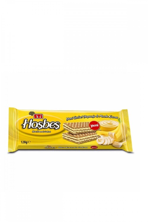 ETİ HOŞBEŞ BANANA BAR CREAM WAFER 120GR*20