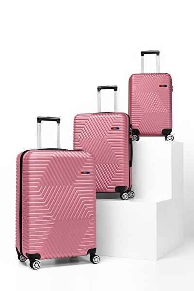 VALISE POLO 3 PIECES SET ROSE * 1