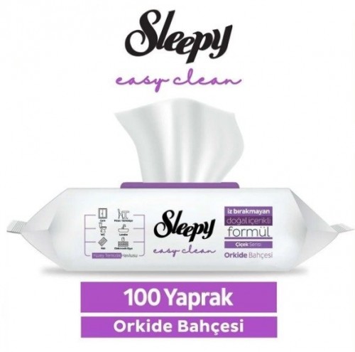 SLEEPY 100-PACK SURFACE CLEANING TOWEL ORCHID GARDEN*12