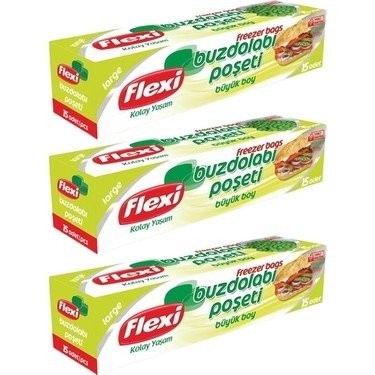 FLEXİ BUZDOLABI POŞETİ 15'Lİ BÜYÜK BOY*48