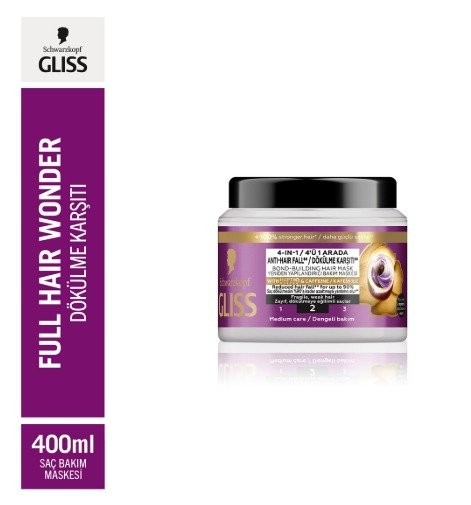 GLİSS 400 ML SAÇ MASKESİ FULL HAIR WONDER*6