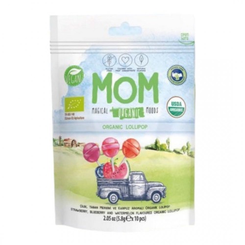 DK.MOM 5,8 GR ORG.ÇİLEK-Y.MERSİNİ-KARPUZ ŞEKER*12