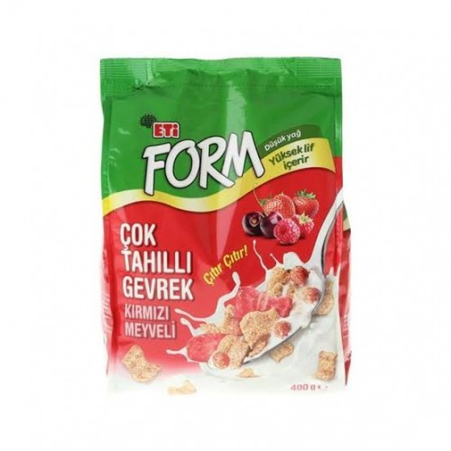 ETİ FORM COK TAHILLI GEVREK KIRMIZI MEYVELİ 400 GR*10