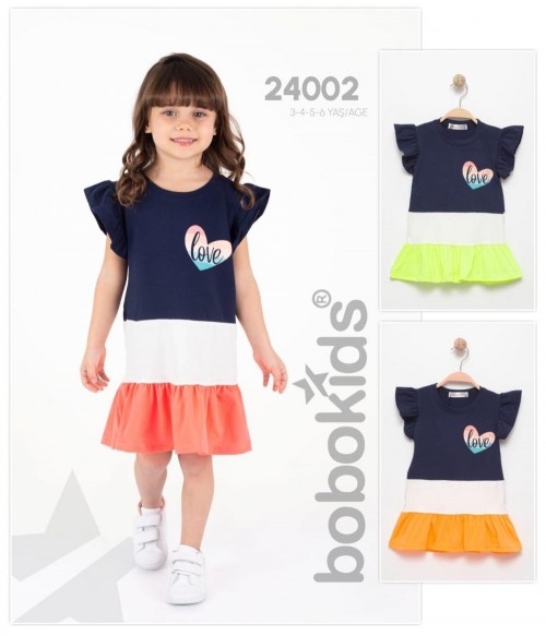 GIRL'S PIECED DRESS 1 PCS