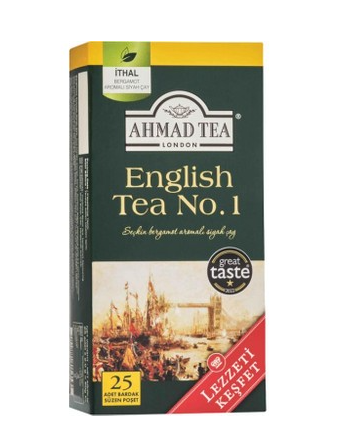 AHMAD TEA GLASS TEA BAGS 25 PACK ENG.NO1*12 (1703)