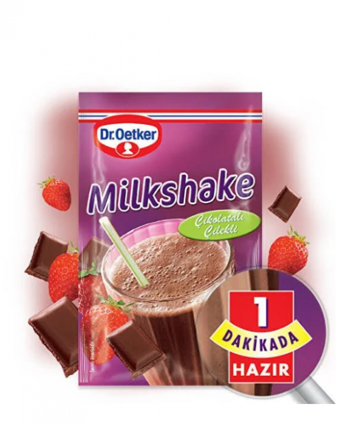 DR.OETKER MİLKSHAKE 24 GR ÇİKOLATA-ÇİLEKLİ*24