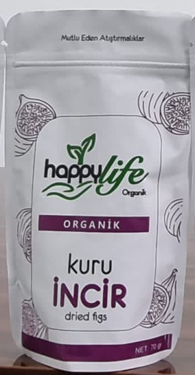 HAPPY LIFE 70 GR ORGANIC DRIED FIG*12