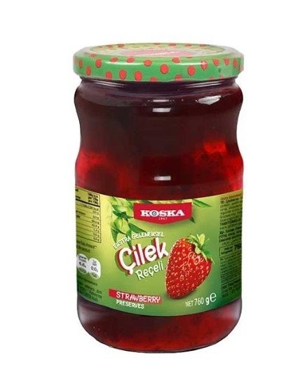 KOSKA EKSTRA GELENEKSEL ÇİLEK REÇELİ 760GR*6