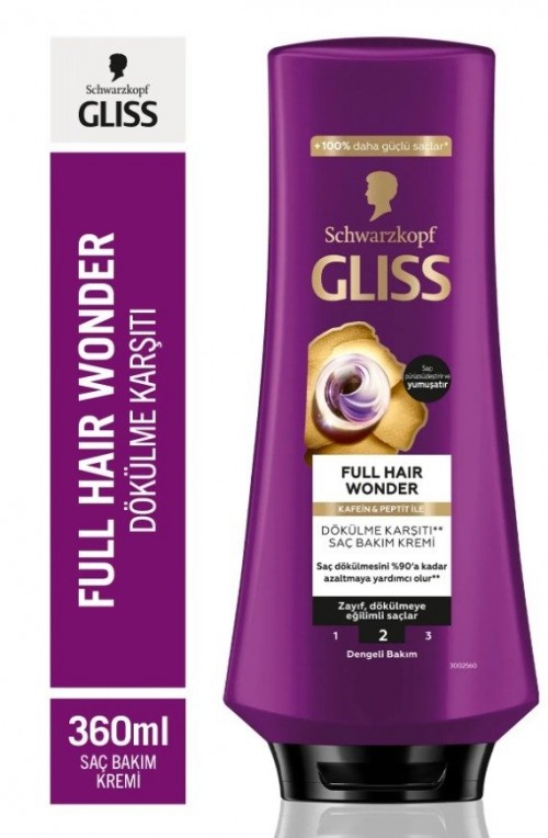 GLİSS 360 ML SAÇ KREMİ FULL HAIR WONDER*6