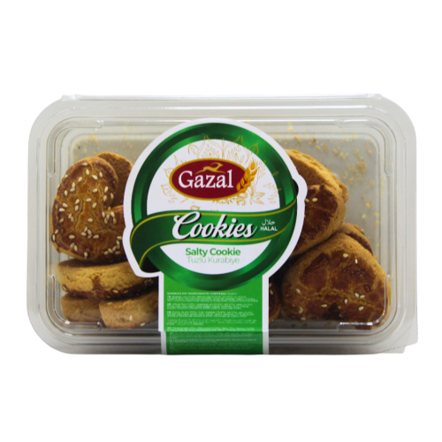 GAZAL 300 GR TUZLU KURABİYE SUSAMLI KALP*20
