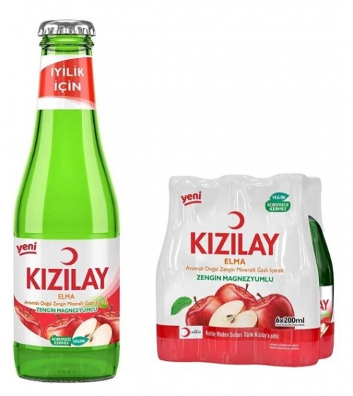 KIZILAY 200 ML ELMALI SODA*24