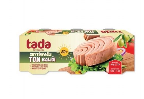 TADA 3*80 GR ZEYTİNYAĞLI TON BALIĞI*16