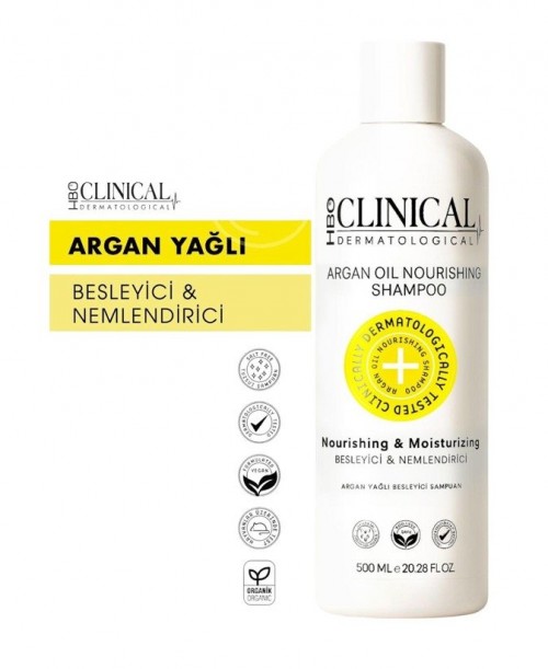 HBO CLINICAL 500 ML ŞAMP.ARGAN YAĞLI*15