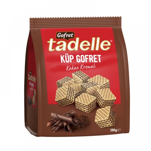TADELLE 200 GR KÜP GOFRET KAKAO KREMALI*8