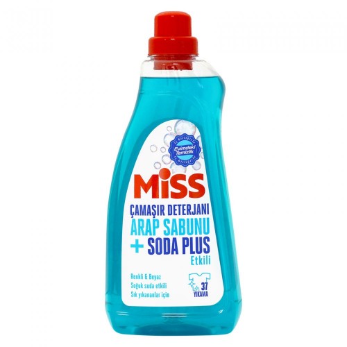 MISS LIQUID DETERGENT 1500ML SOAP + SODA EFFECTIVE*6