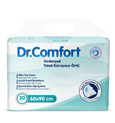 DR COMFORT BED PROTECTIVE COVER (60X90CM) 30 PCS*4