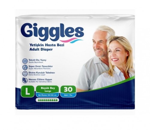 GİGGLES HASTA BEZİ 30 LU LARGE (95X135CM )*4