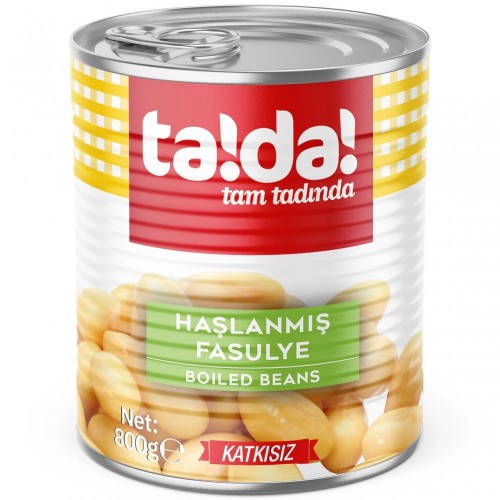 TADA 800 GR HAŞLANMIŞ FASULYE KONSERVE*24