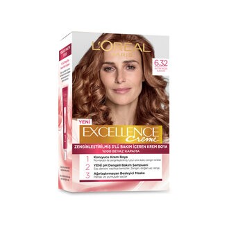 LOREAL EXCELLENCE (6.32) GOLD LIGHT BROWN * 1