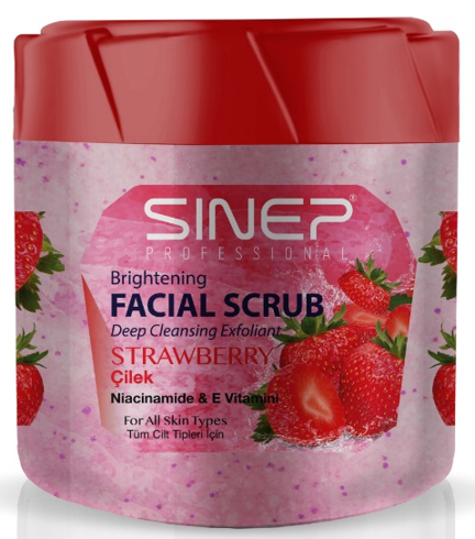 SINEP (14261) 400 ML FACE & BODY STRAWBERRY PEELING*24