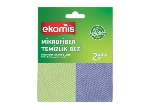 EKOMİS MİKROFİBER CAM BEZİ 2'Lİ*24