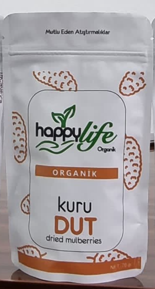HAPPY LIFE 70 GR ORGANIC Dried Mulberry*12