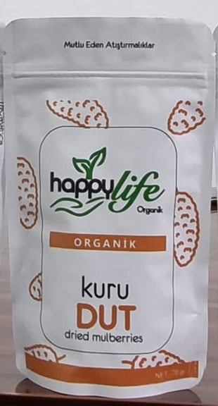 HAPPY LİFE 70 GR ORGANİK DUT KURUSU*12