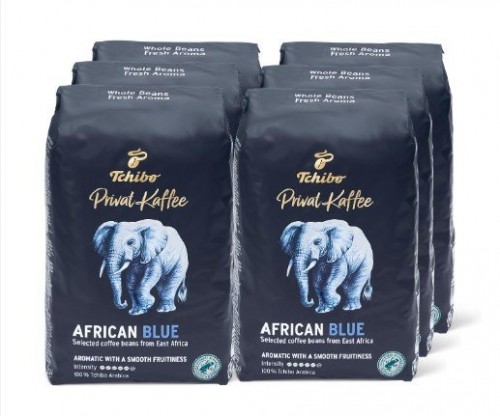 TCHİBO 500GR PRİVAT AFRİCAN BLUE ÇEKİRDEK KAHVE*6