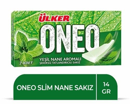 ÜLKER ONEO SLİM YEŞİL NANE SAKIZ*27