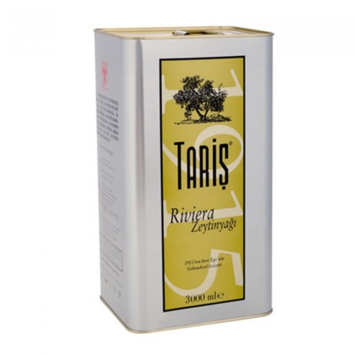 TARİŞ RİVIERA 3 LT OLIVE OIL TIN *6