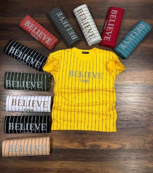 BELIEVE PRINTED T-SHIRT 1 PIECE