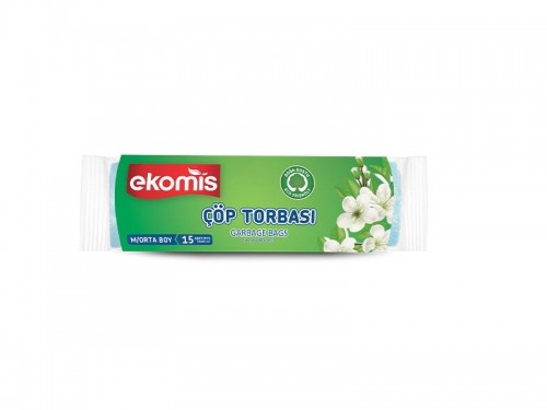 EKOMİS ÇÖP TORBASI ORTA BOY 15Lİ*50