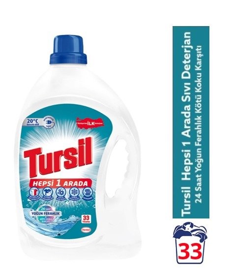 TURSİL JEL 2370 ML YOĞUN FERAHLIK 33 YIKAMA*6
