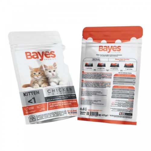 BAYES YAVRU KEDİ MAMASI KURU 400 GR TAVUKLU*12