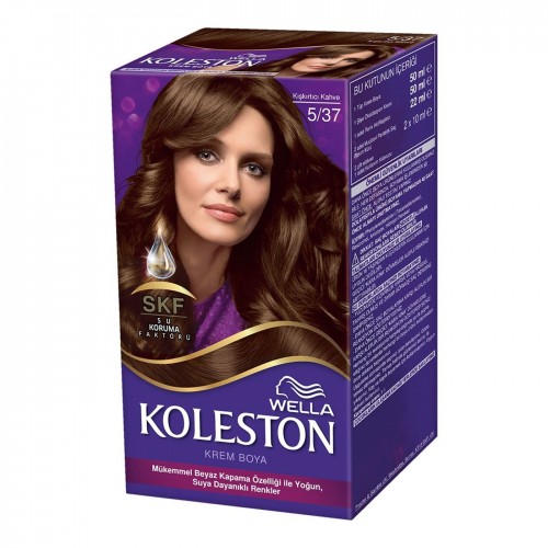 KOLESTON HAIR DYE 5/37 SOFT BROWN * 3