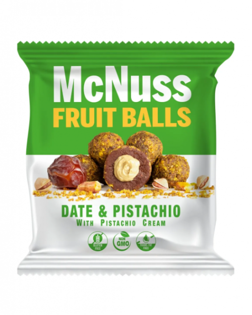 MC NUSS 40GR BOULES DE FRUITS FOURRÉES À LA CRÈME DE PISTACHES*12