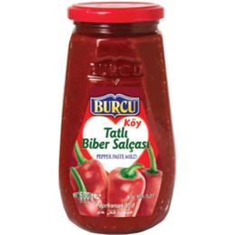 BURCU PEPPER PASTE 600 GR GLASS SWEET*12