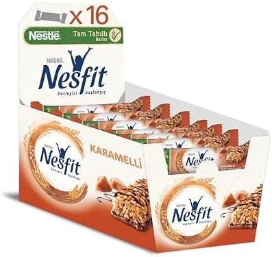 NESTLE NESFİT BAR KARAMELLİ 23,50 GR*16