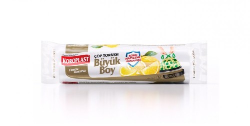 KOROPLAST GARBAGE BAG WITH TIED LARGE LEMON*25