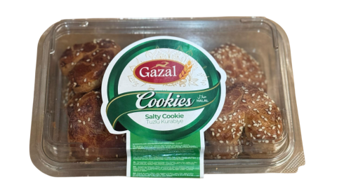GAZAL 300 GR TUZLU KURABİYE SUSAMLI KALP*20