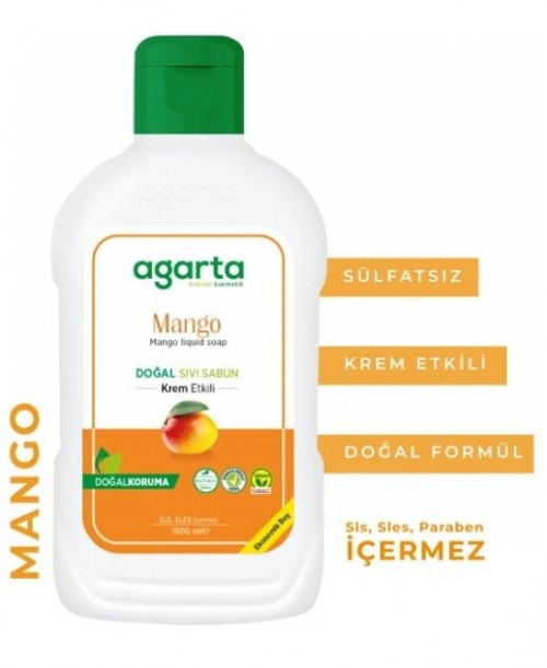 AGARTA 1.500 ML NATURAL LIQUID SOAP MANGO*6