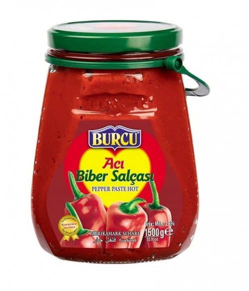 BURCU 1.500 GR BİBER SALÇA CAM ACI*6
