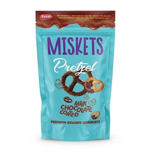 MISKETS 50 GR SÜTLÜ ÇİKOLATA KAPLI TUZLU KRAKER*24