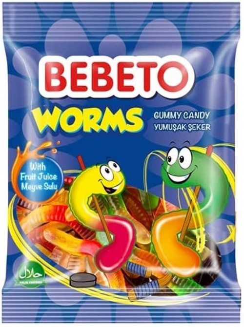 BEBETO 80 GR WORMS*12